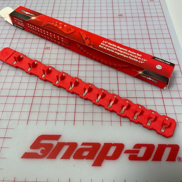 Snap-on 1/4"sqフレキシブルマグネティックソケットレール FLEXRAIL14RD