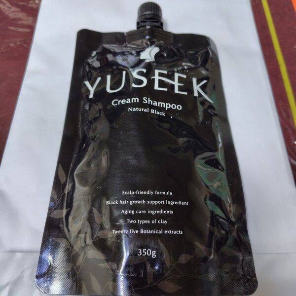 YUSEEK クリームシャンプー ナチュラルブラック 350g