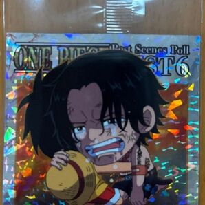 ワンピース 大海賊シールウエハース LOG11-28 グランドレア エース&ルフィ にふぉるめーしょん 名シーン選挙BEST6