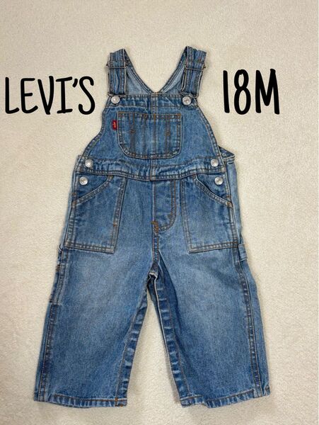 【極美品】LEVI'S デニムオーバーオール 18M