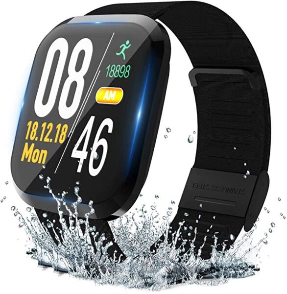 スマートウォッチ IP67完全防水 フルタッチスクリーン 健康サポート
