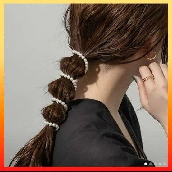 スパイラルコイル フック ヘアアクセ 髪飾り 人気 パール 金属 可愛い アクセサリー 結婚式 韓国 おしゃれ