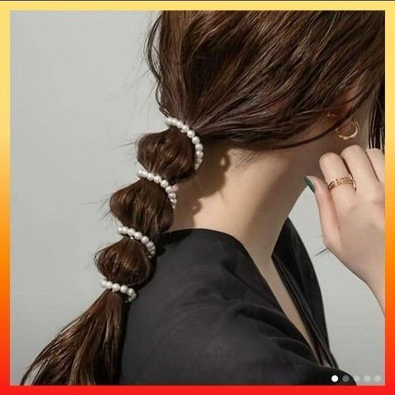 スパイラルコイル フック ヘアアクセ 髪飾り 人気 パール 金属 可愛い 結婚式 シンプル アクセサリー パール かわいい