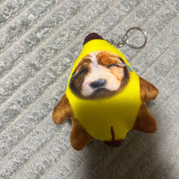 バナナドッグ バナナ犬 ミームぬいぐるみキーホルダー 泣いてる犬