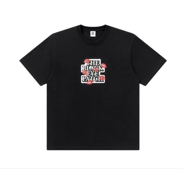 black eye patch KISSES ON OG LABEL TEE