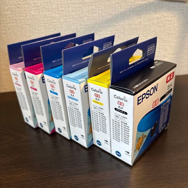 エプソン EPSON インク カートリッジ 新品 カメ 6色