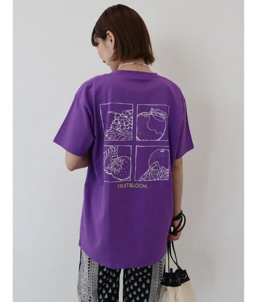 2度着用AMERICAN HOLICアメリカンホリック●FRUIT OF THE LOOMアーカイブアートバックプリントTEE M