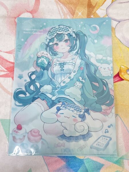 初音ミク シナモロール クリアファイル 東京駅