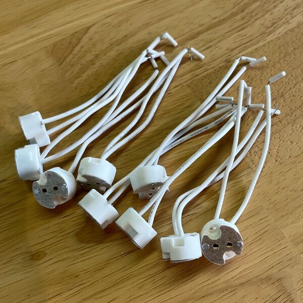未使用 LED MR16 GU5.3ソケット9個 バイピンソケット