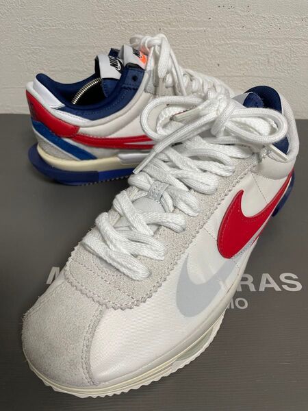 ナイキ×サカイ NIKE X SACAI ZOOM CORTEZ SP ホワイト/レッド/ブルー 26.5cm
