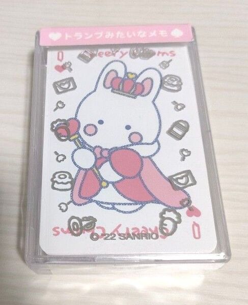 チアリーチャム トランプみたいなメモ 未使用