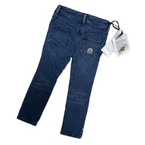 MONCLER キッズ デニムパンツ 4A ブルー 未使用