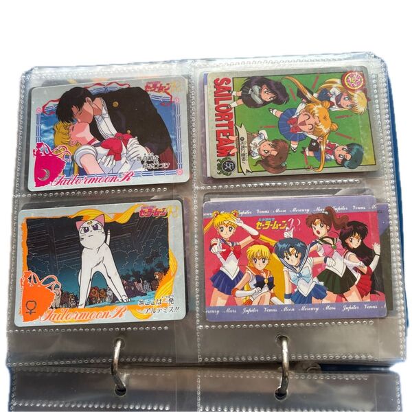 セーラームーンR カード 4枚 ポケットティッシュ(ムーン、ヴィーナス、ちびうさ)CD1枚