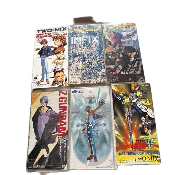 CD まとめ売り 6枚セット ガンダム TWO-MIX INFIX 西城秀樹 森口博子 米倉千尋(seesawのCDオマケします)