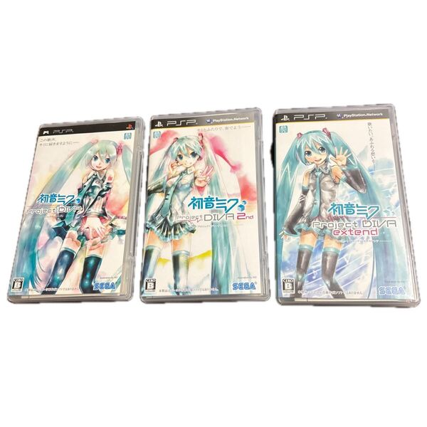 PSPソフト 初音ミク ProjectDIVA 3本セット