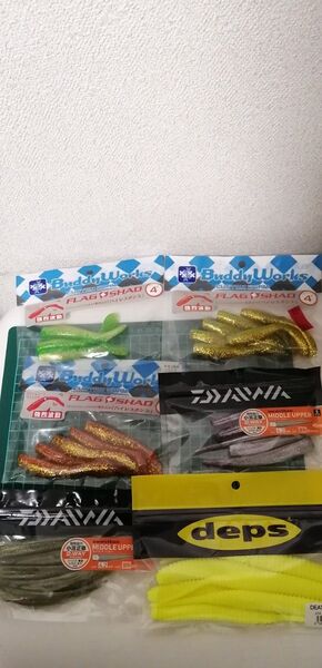 シーバス フラットフィッシュワーム 6点セット