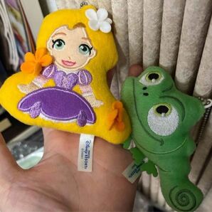TDL ラプンツェル パスカル ぬいぐるみバッジ ぬいば