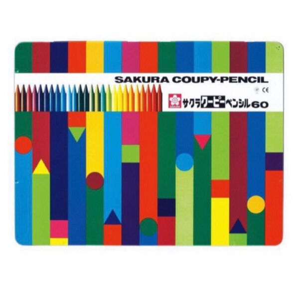 サクラ クーピー ペンシル 60 色鉛筆 クレパス
