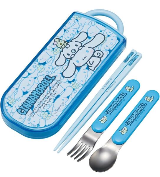 スケーター トリオセット 箸 スプーン フォーク シナモロール うしろうしろ サンリオ 子供用 抗菌 日本製 TACC2AG-A