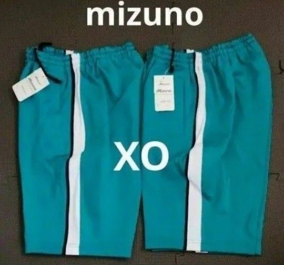 新品タグ付き MIZUNO ATHLETE スポーツウェア ハーフパンツ ショートパンツ XO グリーン 2枚