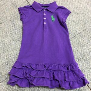 ラルフローレン半袖　キッズ女の子ワンピース３Ｔ　日本サイズ100 子供