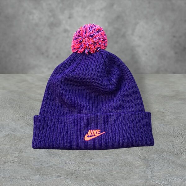 【00's】NIKE ボンボンニット帽 ビーニー vintage 古着 Y2K