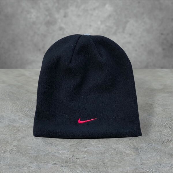 【00s】新品NIKE ニット帽 ビーニー 2way vintage Y2K
