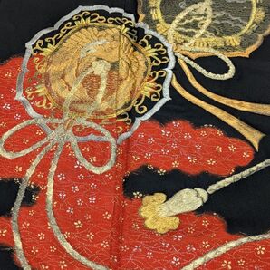 黒留袖 吉祥文様 金刺繍 正絹