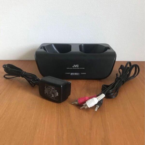 JVC ケンウッド HA-WD100B オンスタンド充電送信機+ACアダプター+付属コード - ワイヤレスヘッドホン ヘッドフォン