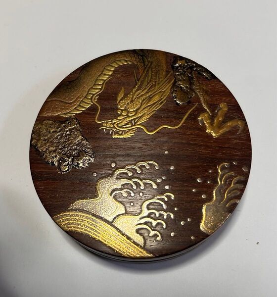 紫檀材 龍蒔絵 本金 最高級品