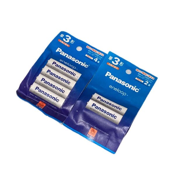 計6本 エネループ スタンダードモデル 単3形 4本パック 2本パック BK-3MCDK/4H 新品
