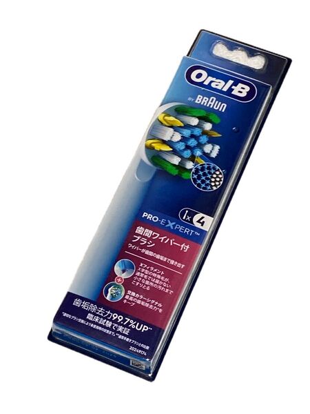 オーラルB 交換カラーシグナル付き 歯間用ワイパー付きブラシ 4本入 EB25RX-4HB 新品