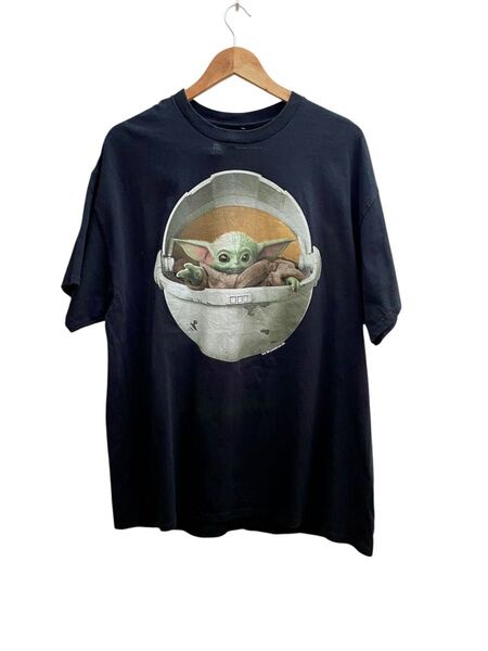 アメリカ古着 スターウォーズ マンダロリアン 半袖 Tシャツ ブラック