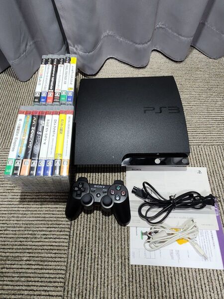 PS3 本体 CECH-2500A 160GB 動作品 ソフト 14本付き SONY プレステ3 プレイステーション3