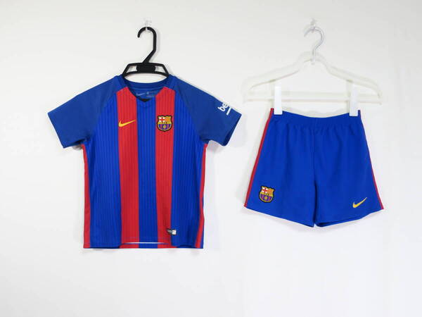 バルセロナ 16-17 ホーム ユニフォーム 上下セット ジュニア 120cm ナイキ NIKE Barcelona サッカー シャツ 子ども キッズ