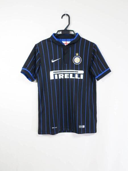 インテル INTER 14-15 ホーム ユニフォーム ジュニア L 150-160cm ナイキ NIKE 子ども サッカー シャツ