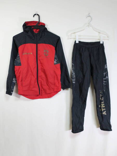 アスレタ ATHLETA ピステ トレーニングウェア セットアップ 上下 140cm サッカー フットサル キッズ 子ども ジャージ ウインドブレーカー