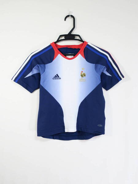 フランス代表 トレーニングシャツ プラクティスシャツ ユニフォーム ジュニア 130cm アディダス adidas france サッカー 子ども キッズ