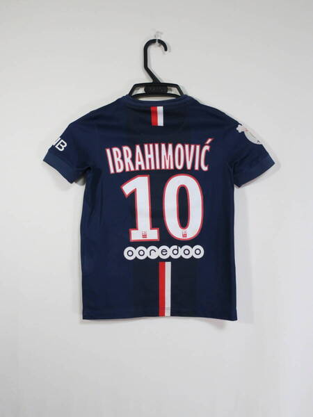 パリ・サンジェルマン PSG #10 イブラヒモビッチ 14-15 ホーム ユニフォーム ジュニア 130cm ナイキ NIKE Paris Saint-Germain
