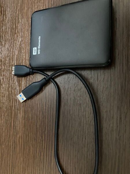 ウエスタンデジタル ポータブル外付けHDD 黒 USB 3.0 1TB