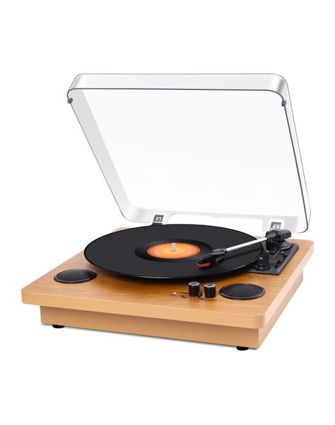 レコードプレーヤー スピーカー内蔵 33/45/78回転対応 Bluetooth