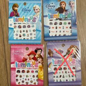 新品 夜行 ネイルシール 子供 女の子 3枚セット