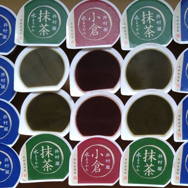 井村屋 カップ水ようかん70g 煉、抹茶、小倉 3種類 20個