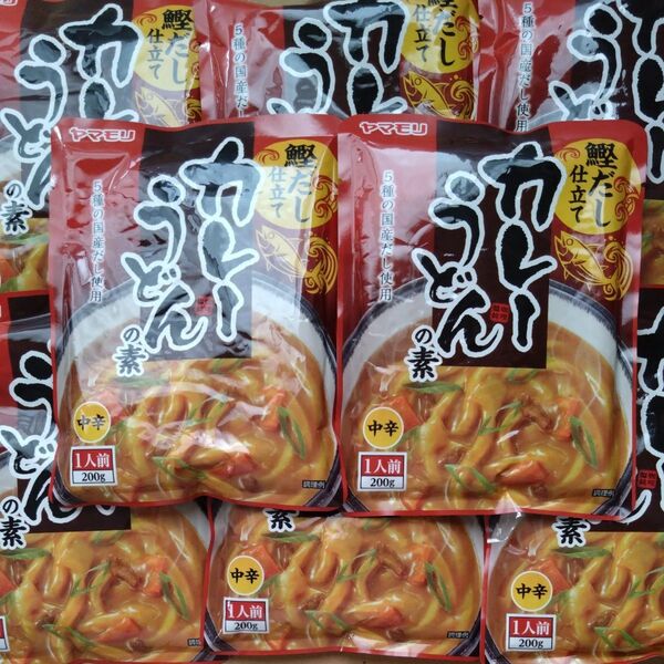 ヤマモリ カレーうどんの素 中辛 8袋