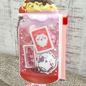 ちいかわ ハンドメイド チャーム キーホルダー 昭和レトロ クリームソーダ 夏