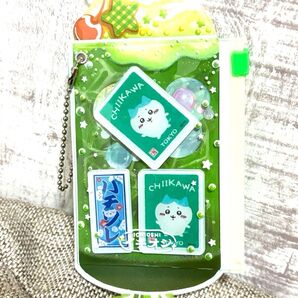 ちいかわ ハチワレ ハンドメイド チャーム キーホルダー 昭和レトロ クリームソーダ 夏