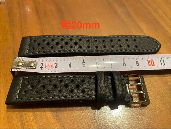 腕時計交換用ベルト ラリーウォータープルーフ ラグ幅20mm