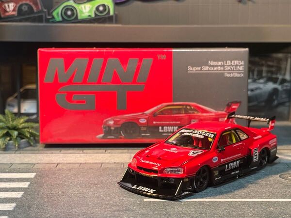 MINI GT 1/64 日産 LB ER34 スーパーシルエット スカイライン RHD