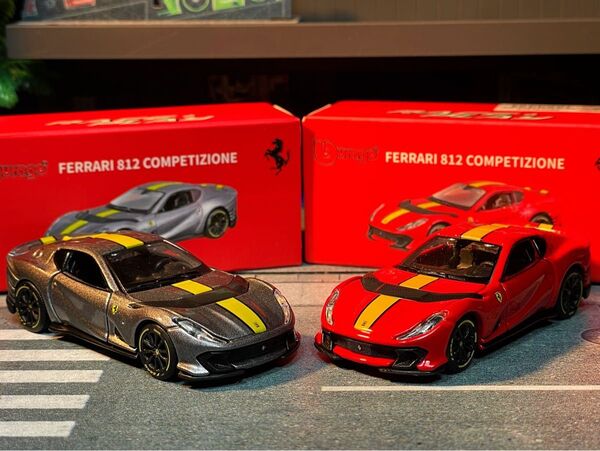 ブラーゴ 1/64 フェラーリ 812 コンペティツォーネ 2カラー SET 海外限定 Ferrari