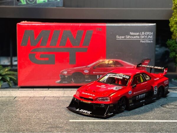 MINI GT 1/64 日産 LB ER34 スーパーシルエット スカイライン RHD